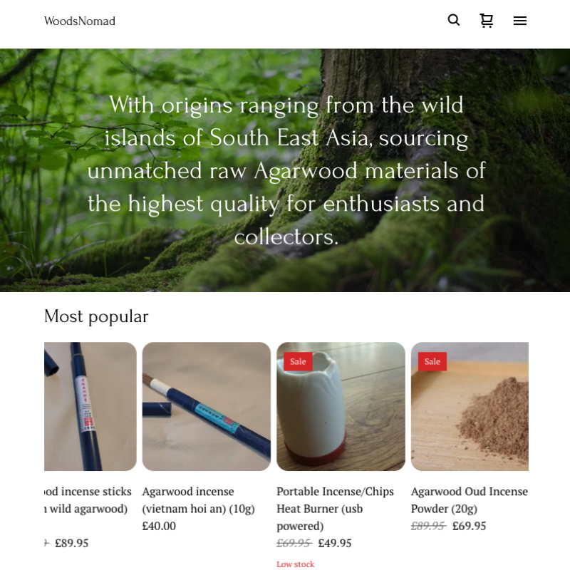 woodsnomad online shop